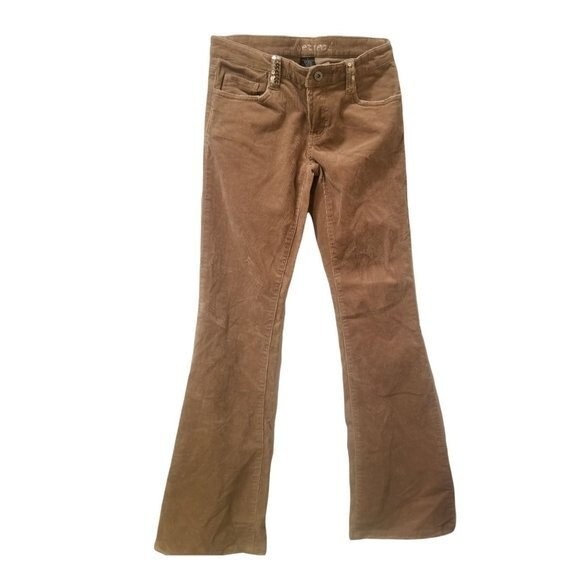 Wet Seal tan corduroy pants sz 7 - Picture 1 of 9